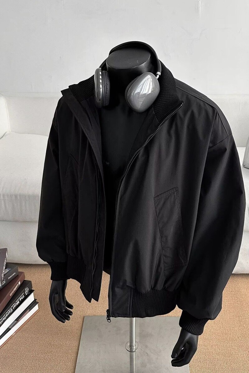 1506/QD50/P49潮牌高级感廓形防风棒球服休闲工装外套图片