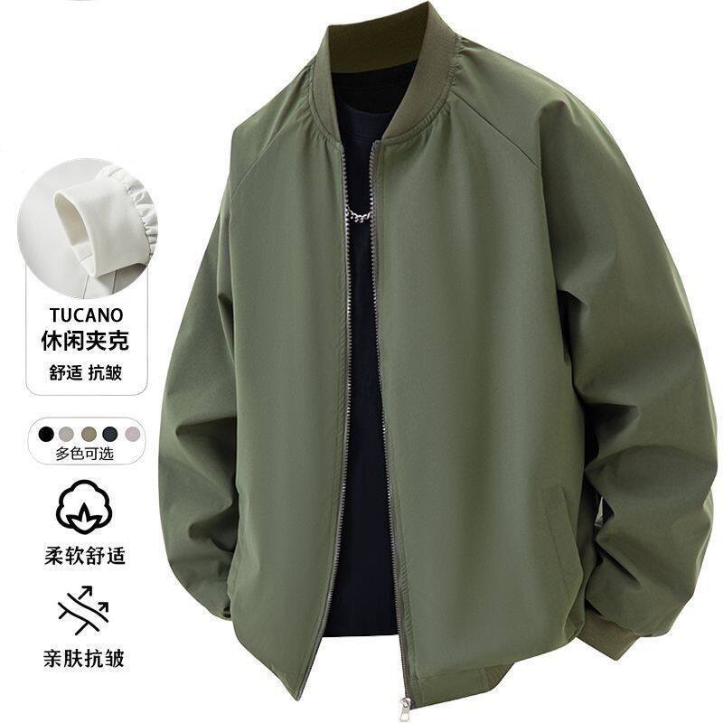 1506/QLZ010/P47春秋季外套休闲棒球服百搭美式薄款风衣立领外套,男装风衣,星座1506