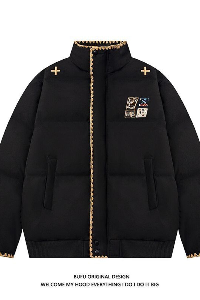 1506/M9990/P85手塞棉潮牌民族风棉服男女冬季情侣装刺绣棉衣,男装棉衣,星座1506
