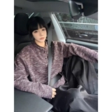 1506/QX33380/P43秋华夫格亨利领长袖T恤男士百搭宽松复古体恤1，男装T恤，星座1506