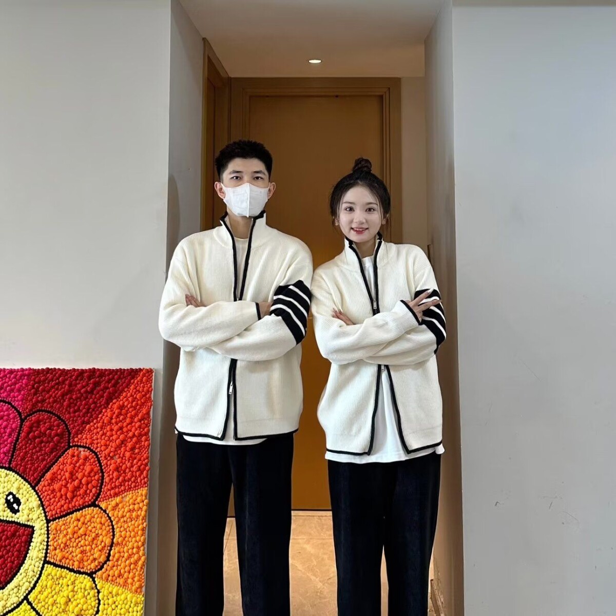 1506/Q9040/P55春秋季新款宽松休闲三条杠毛衣男,男装针织衫/毛衣,星座1506