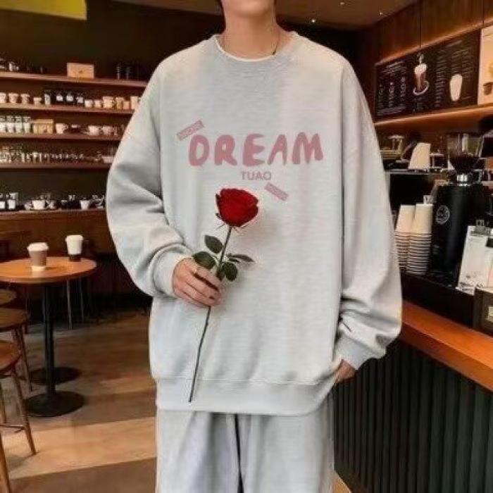 1506/QY1360/P27印花秋冬卫衣男春秋季韩版新款圆领宽松上衣3,男装卫衣,星座1506