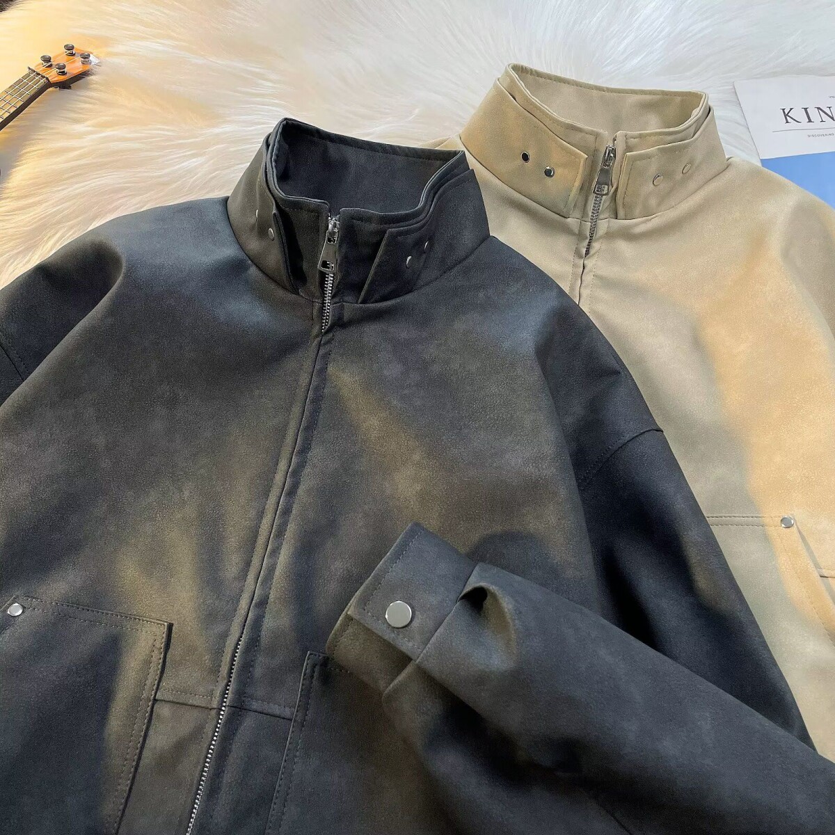 1506/QJK2830/P79高街潮牌港风日系原宿风韩版潮流宽松夹克,男装夹克,星座1506