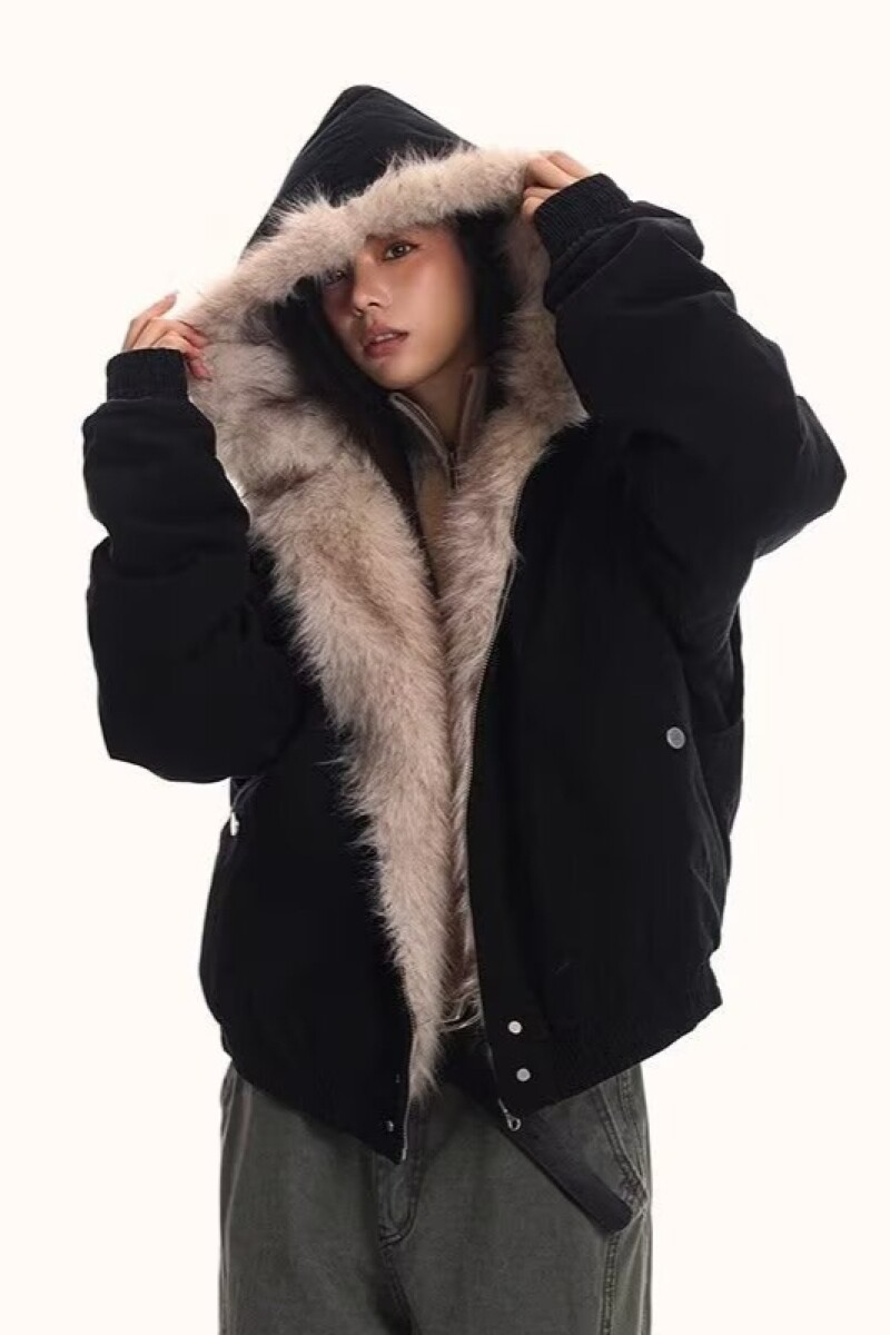 1506/Q86130/P90潮座山雕毛绒连帽棉服男女2025冬季加厚棉衣1,男装棉衣,星座1506