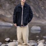 1506/Q6300/P44春秋款工装夹克黑色显瘦衣服宽松翻领外套1，男装夹克，星座1506