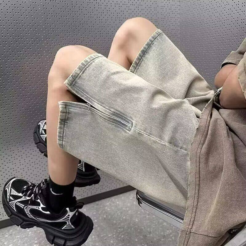 1506/Q305/40夏季短裤男潮牌薄款宽松大码运动休闲五分牛仔裤子，男装牛仔裤，星座1506