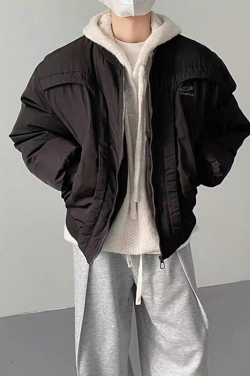 1506/QM62-50/P87美式高街加厚保暖宽松棒球服外套2,男装棉衣,星座1506