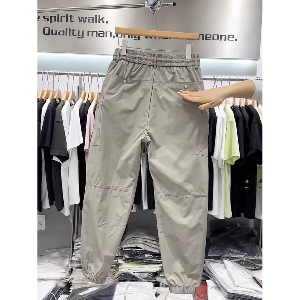 1506/QK250/P50男士工装裤时尚潮流休闲裤束脚裤速干哈伦裤男,男装工装外套,星座1506