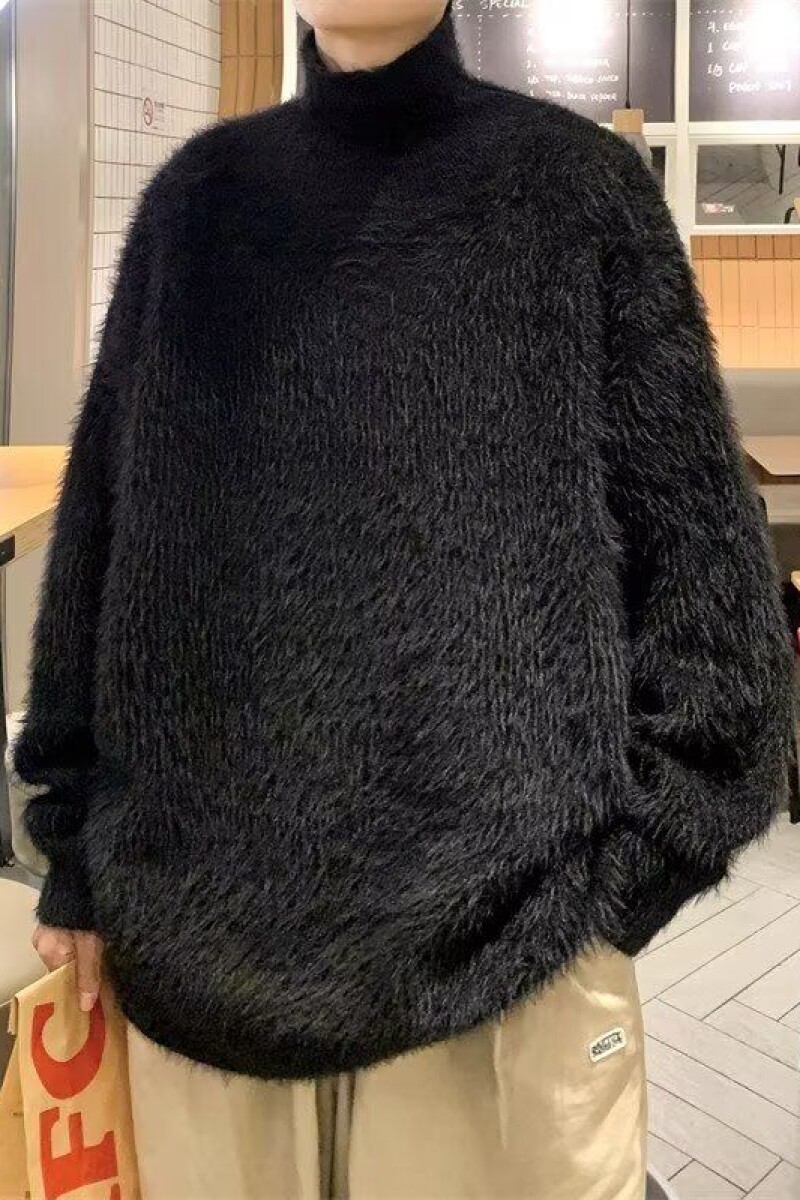 1506/Q71550/P54秋冬纯色水貂绒长袖毛衣男女款高级感软糯线衣,男装针织衫/毛衣,星座1506