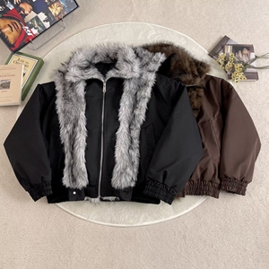 1506/JW3181/P112羊羔绒新款加厚加绒连帽棉衣冬装情侣棉服外套1,内衣怎么搭配上衣好看图片