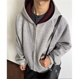 1506/QR-J7400/P59新款卫衣港风宽松简约连帽卫衣开衫男女同款，男装卫衣，星座1506