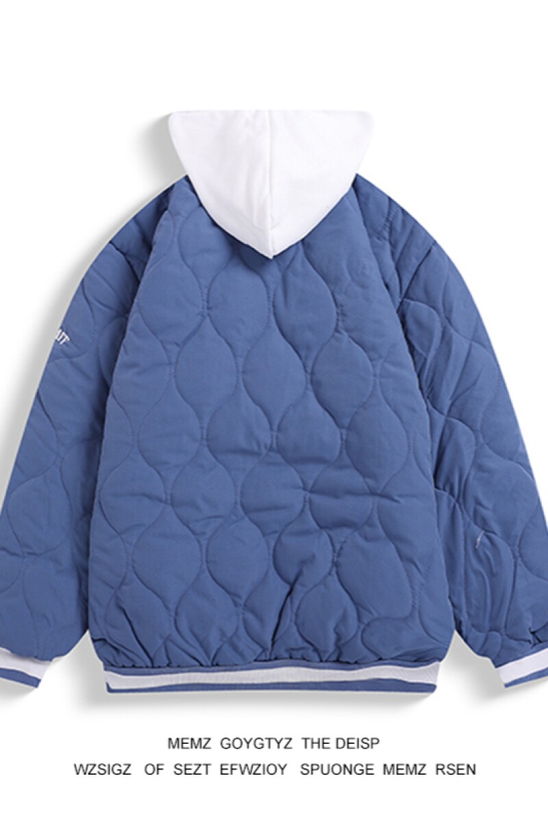 1506/QY65690/P64菱形格棉服男款冬季加厚棉衣美式复古棒球服2,男装棉衣,星座1506