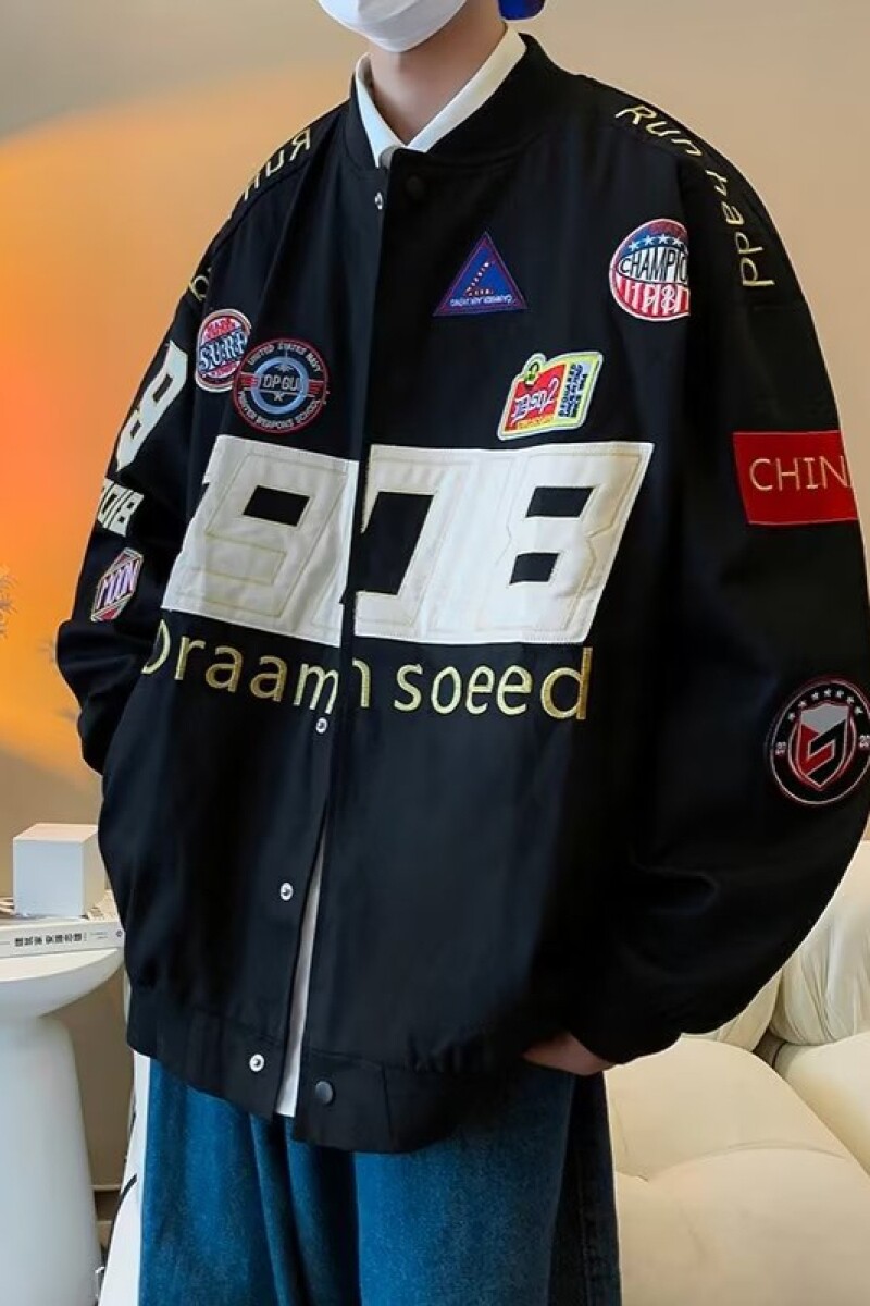 1506/Q72240/P62棒球服男秋大码宽松刺绣外套潮飞行员夹克1,男装夹克,星座1506