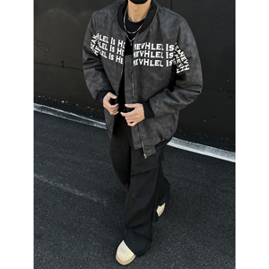 1506/Q5060/P74美式高街立领夹克外套男女秋冬棒球服1图片