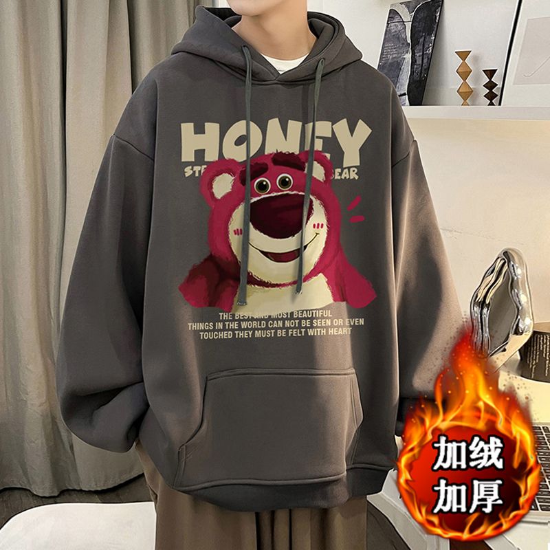 1506/Q贝贝绒J149红毛熊0/P39港风宽松潮牌字母印花百搭外套,女装短外套,星座1506