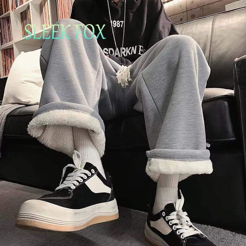 1506/QTY01羊羔绒/P39冬季裤子加绒华夫格男士潮牌休闲运动长裤1,女装休闲裤,星座1506