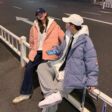 1506/WT08/P65冬季面包服假两件袄子青少年宽松情侣棉衣男女棉服2，男装棉衣，星座1506