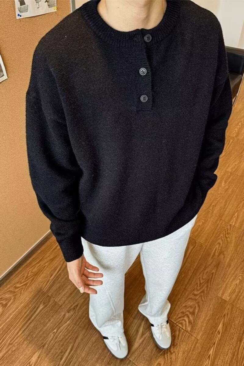 1506/Q5090/P52秋冬亨利领毛衣男毛衣美式针织衫男纯色毛衣潮,男装针织衫/毛衣,星座1506