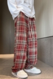 1506/QCL-B4750/P44男春秋季美式复古宽松直筒阔腿休闲长裤子2，男装休闲裤，星座1506