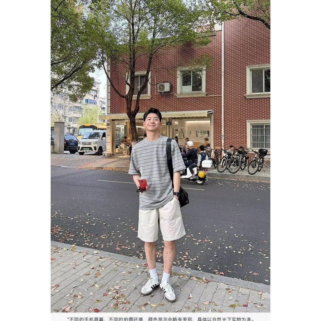 1506/1430/P42夏季美式短裤男潮牌薄款宽松大码运动休闲五分裤,男装牛仔裤,星座1506