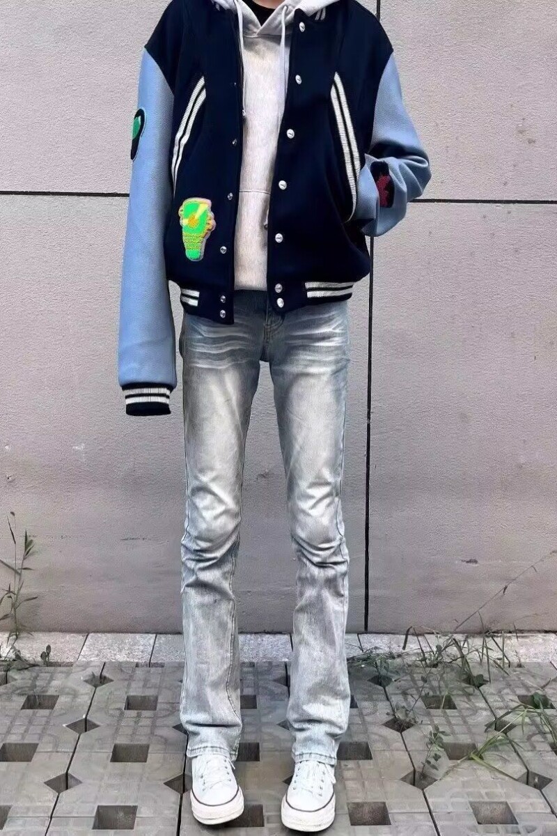 1506/Q85260/P52潮男新款牛仔裤嘻哈ins潮高街潮流痞帅长裤,男装牛仔裤,星座1506