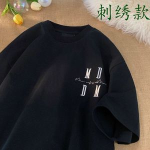 1506/QAT90500/P38短袖t恤男女情侣宽松夏季王鹤棣同款刺绣款，男装T恤，星座1506