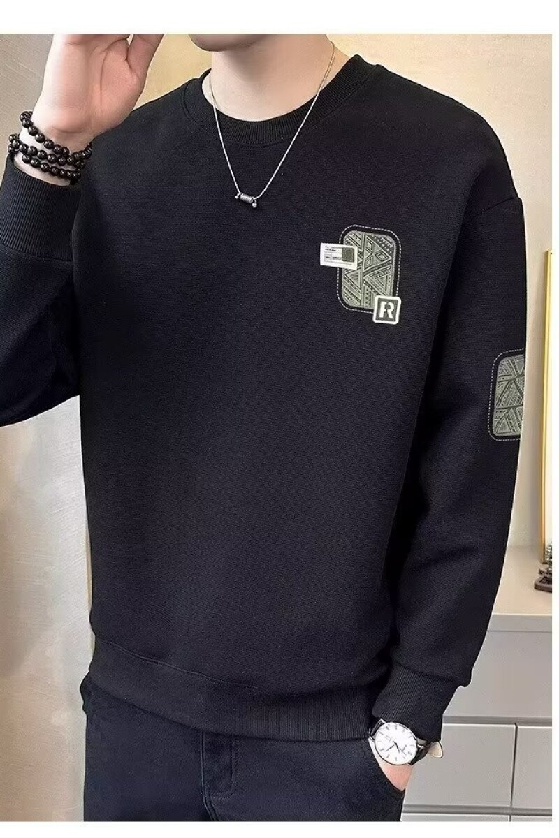 1506/QA0200/P36印花秋冬卫衣男春秋季韩版新款圆领宽松上衣,男装卫衣,星座1506