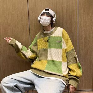 1506/Q70310/P54圆领毛衣针织衫男潮牌帅气秋冬季打底衫上衣图片