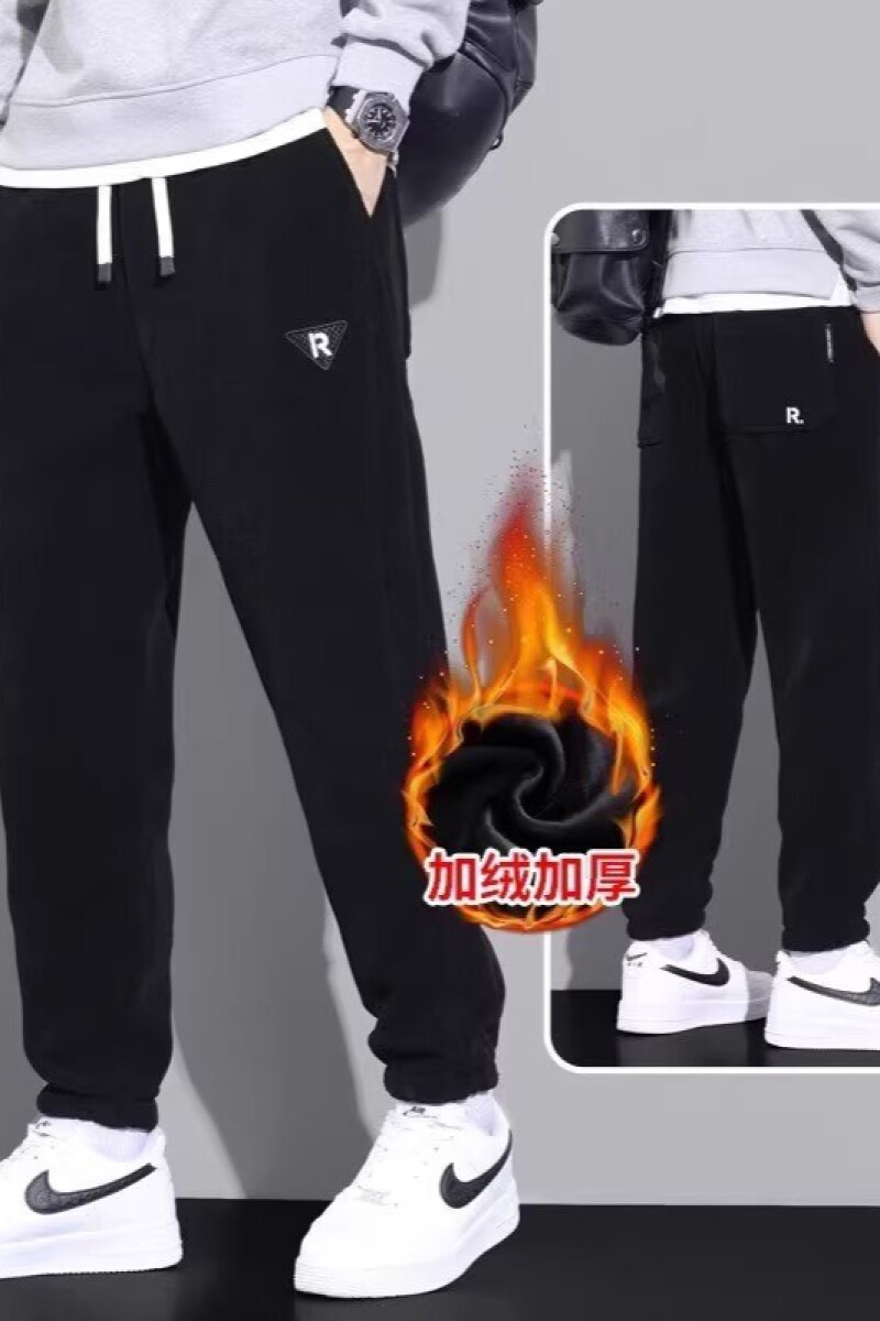 1506/QA1430/P32秋冬男士纯色加厚立体裁剪束脚休闲裤3,男装休闲裤,星座1506