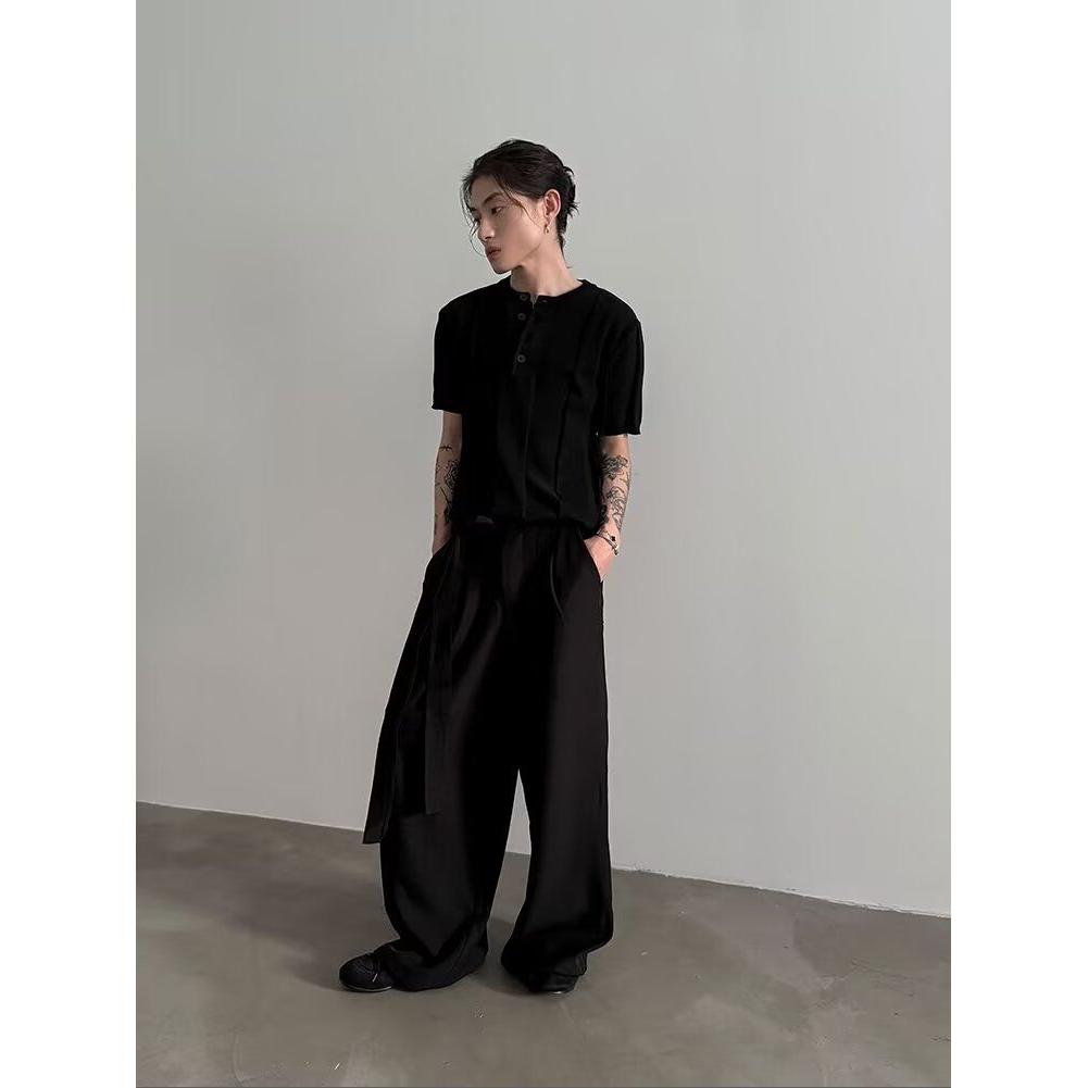 1506/QM8160/P43短袖t恤男潮牌夏季宽松五分袖潮流上衣,男装针织衫/毛衣,星座1506