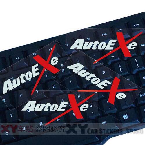 XY車贴 个性车贴 汽车内饰装饰贴纸 autoexe 反光防水贴纸 装饰贴