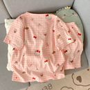 卡通纯棉睡衣女夏季 云朵棉短袖 短裤 少女圆领夏天可外穿家居服套装