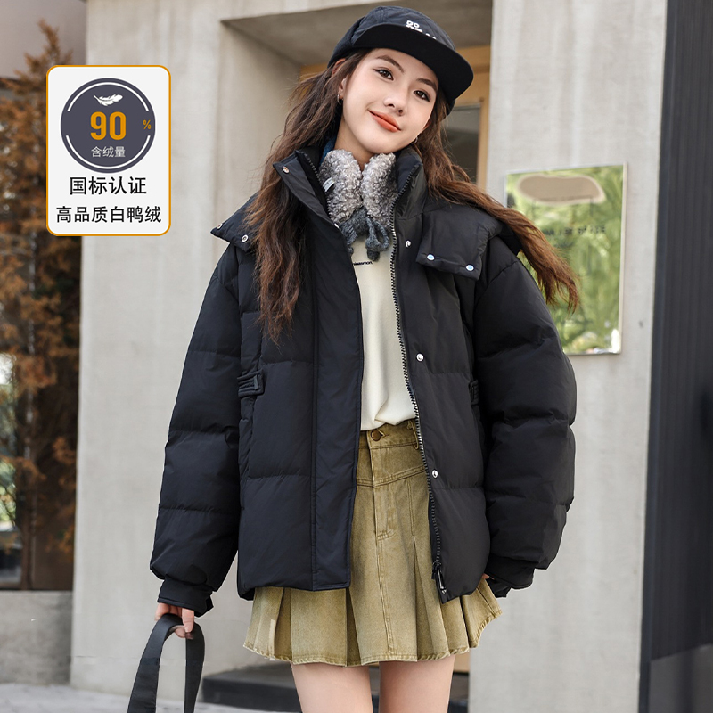 骄骄虎女大童羽绒服2025新款