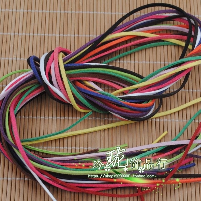 diy串珠韩国项链绳绒线