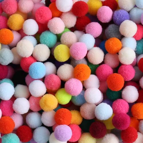 1.5cm彩色装饰毛绒球粘贴画毛球