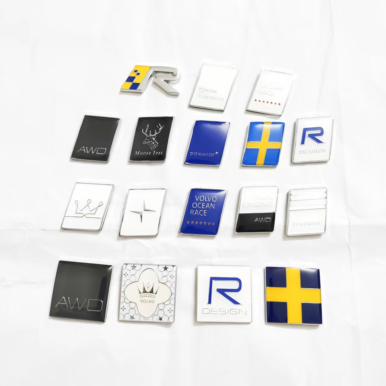 适用于沃尔沃XC60S90XC90S60XC40北极星车标贴标麋鹿标里程碑尾标 - 封面