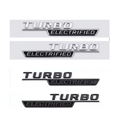 适用于奔驰新款C43侧标TURBO ELECTRIFIED叶子板车标改装AMG尾标