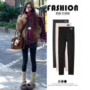 羊羔绒秋裤女款2025新款冬加绒加厚保暖裤内外穿棉毛裤羊绒打底裤