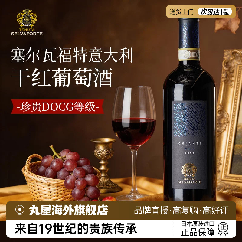 意大利干红葡萄酒DOCG级基安蒂红酒13度果香托斯卡纳原瓶进口干红