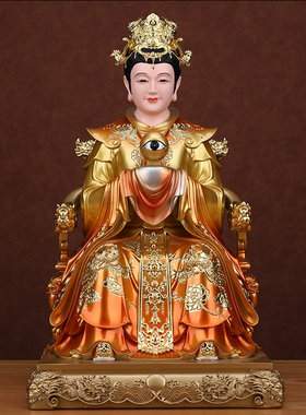 眼光娘娘像体真身家用供奉眼光圣母明目元君神像居家摆件树脂雕像