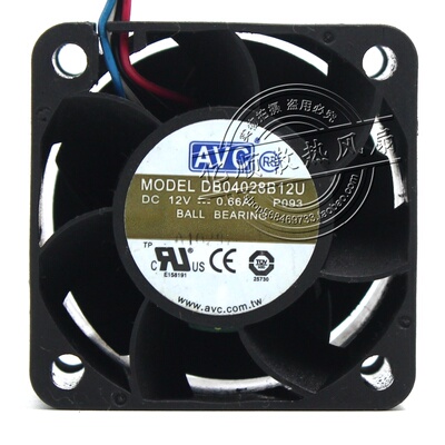 原装正品AVC 4028 4CM DB04028B12U 12V 0.66A 暴力电源散热风扇