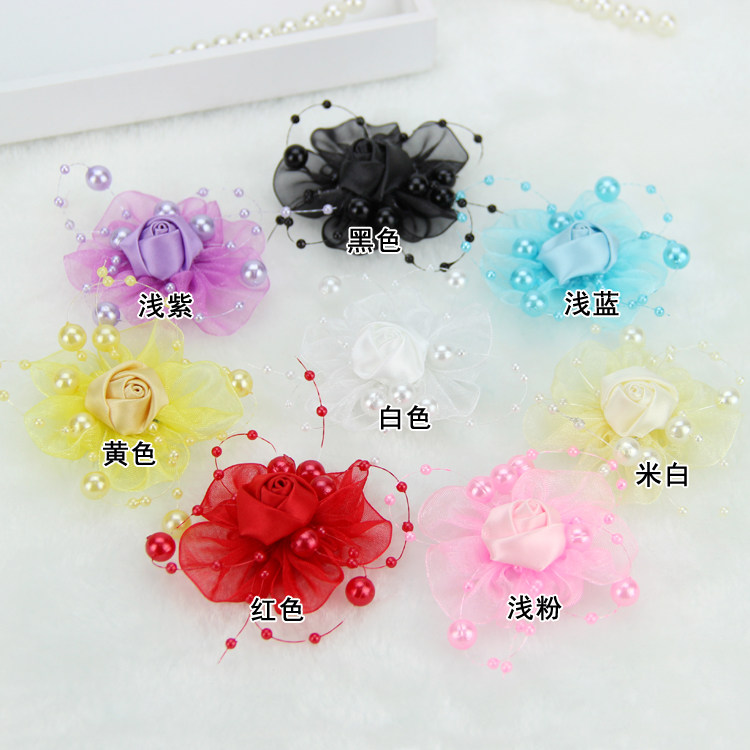 diy手工花朵 新娘头花 婚纱鞋帽裝飾花朵纱轻布料配件头饰品,居家布艺,珠子/钻饰/花朵等配饰,淘宝优惠券,粉丝福利购,淘宝优惠卷