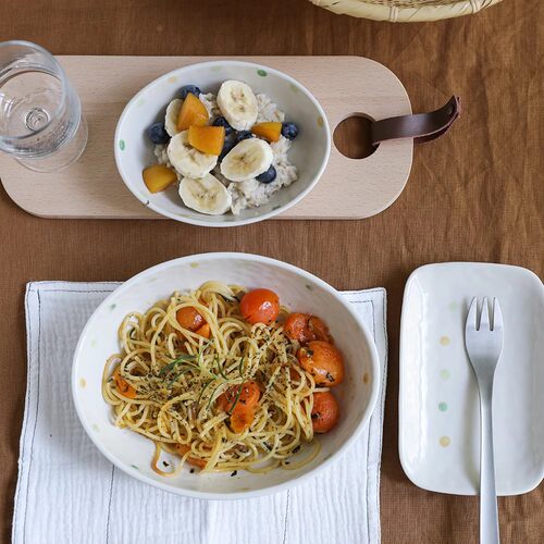 日式清新陶瓷釉下彩家用餐盘碟碗