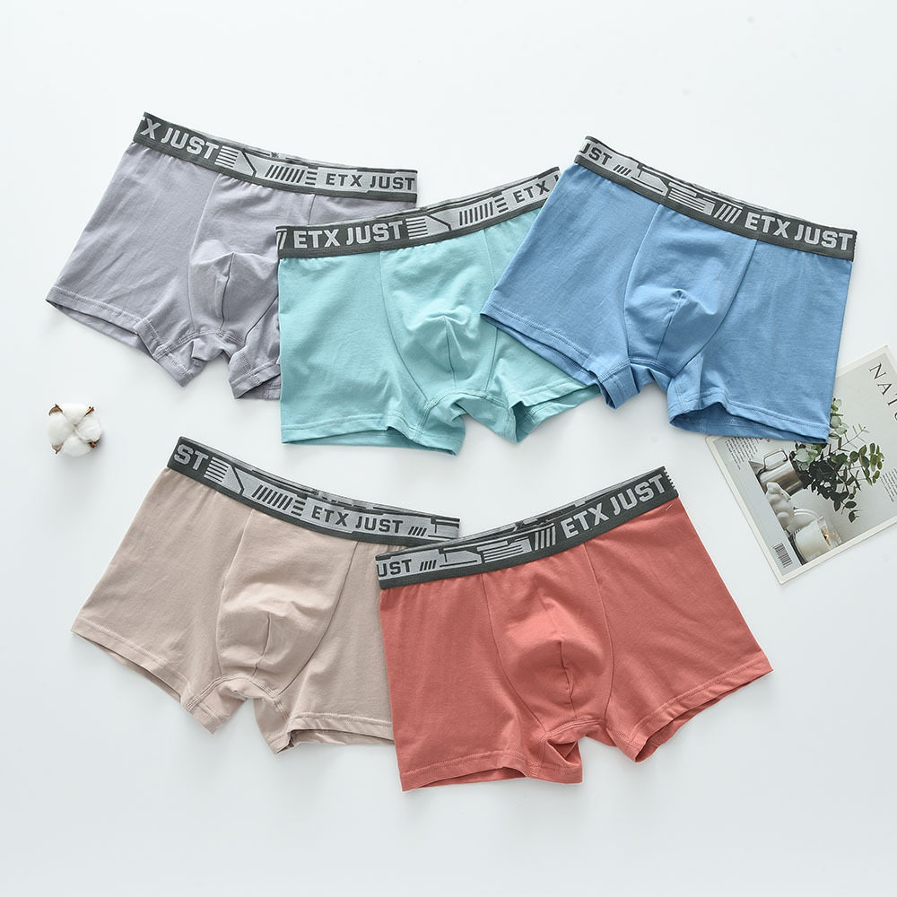 青年学生大童男孩子内裤 学生青少年中学生儿童内裤纯棉平角裤