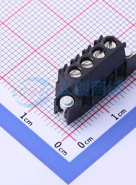 210-A-126-SMD/04-MAG螺钉式接线端子3.5mm 1x4P立贴黑色 可开票
