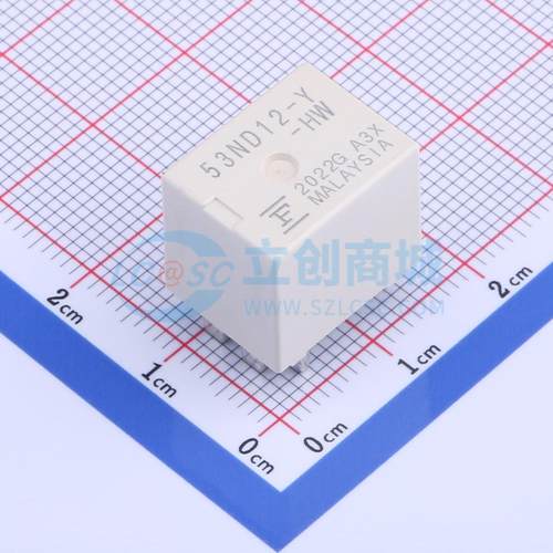 FBR-53ND12-Y-HW-RW-F 插件,12.3x15.7mm 功率继电器可开票配套量