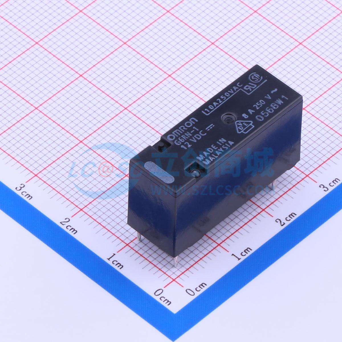 G6RN-1 DC12 插件,10x28.5mm 功率继电器可开票配套量大从优