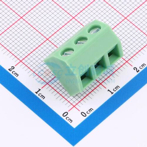KF127S-5.08-3P螺钉式接线端子5.08mm 1x3P直插绿色 可开票