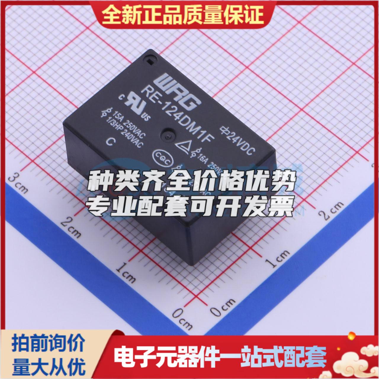 RE-124DM1F 插件,16.1x23mm 功率继电器可开票配套量大从优