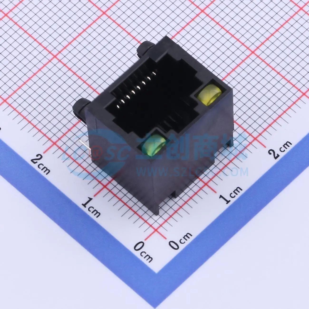 HYCW61-RJ45-152B以太网连接器(RJ45 RJ11)带LED 弯插可开票